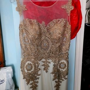 Size 10 Wedding/Prom Dress with train.